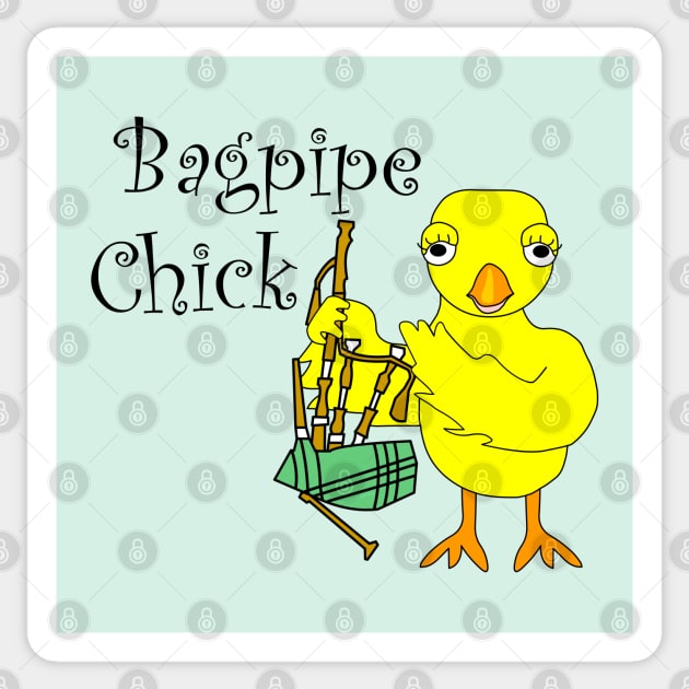 Bagpipe Chick Text Sticker by Barthol Graphics